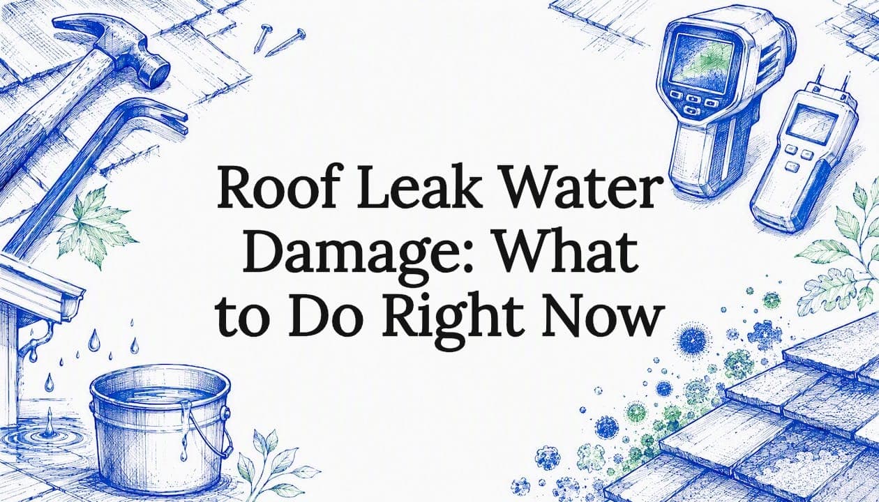 Roof Leak Water Damage: What to Do Right Now
