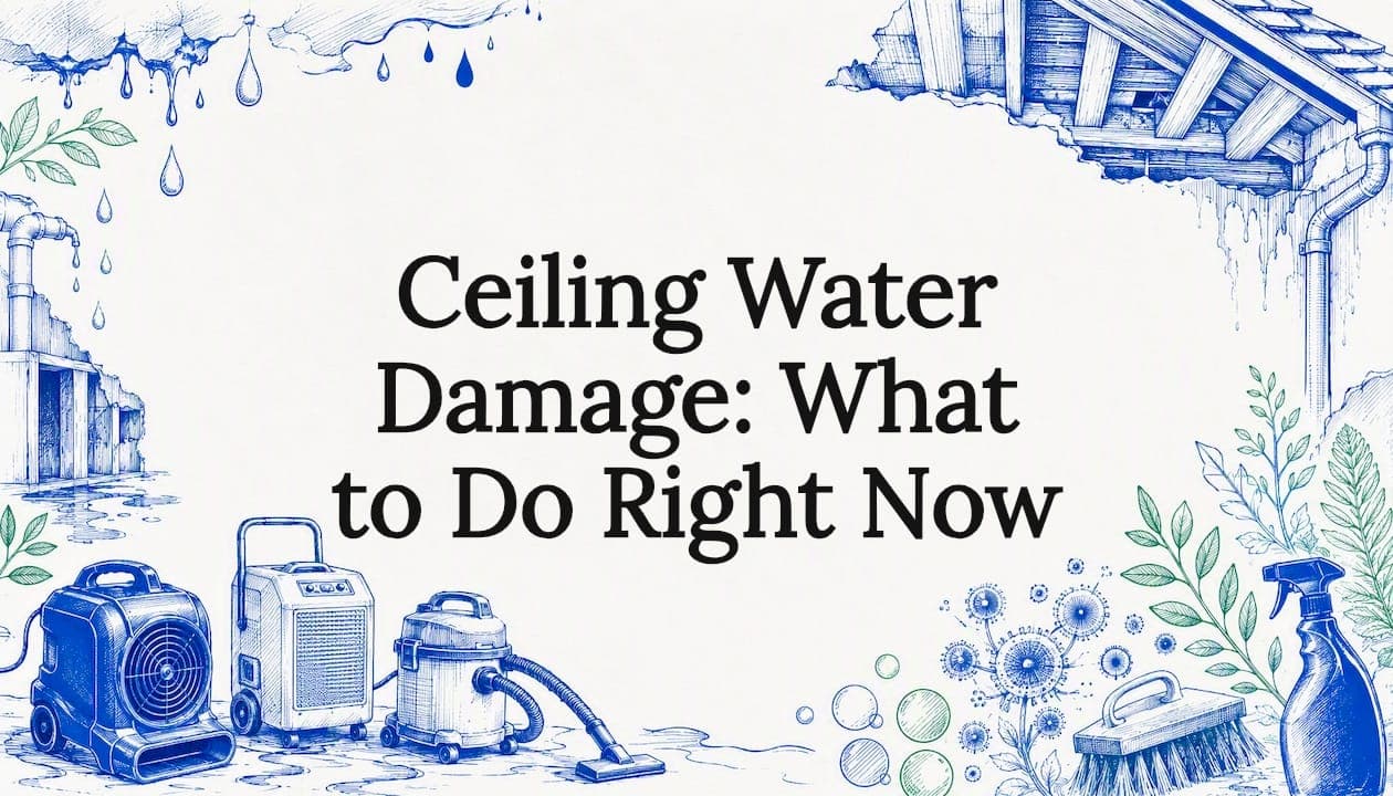 Ceiling Water Damage: What to Do Right Now