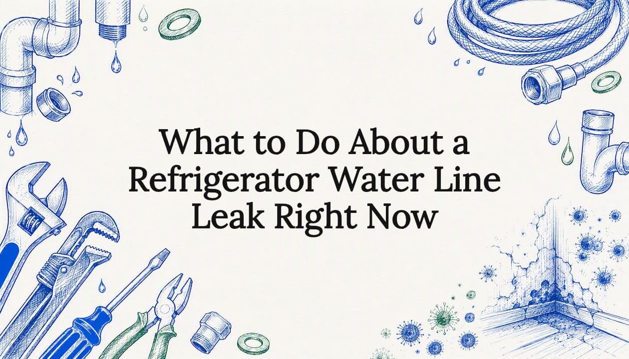 What to Do About a Refrigerator Water Line Leak Right Now
