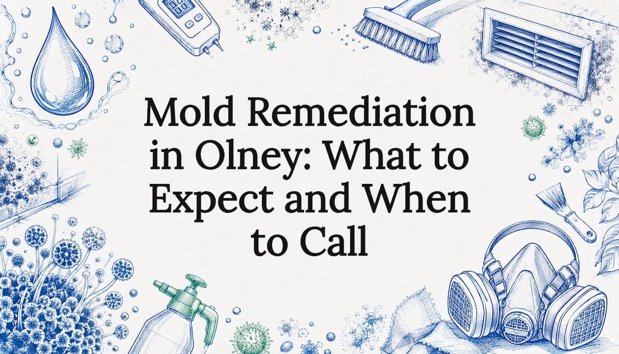 Mold Remediation in Olney: What to Expect and When to Call