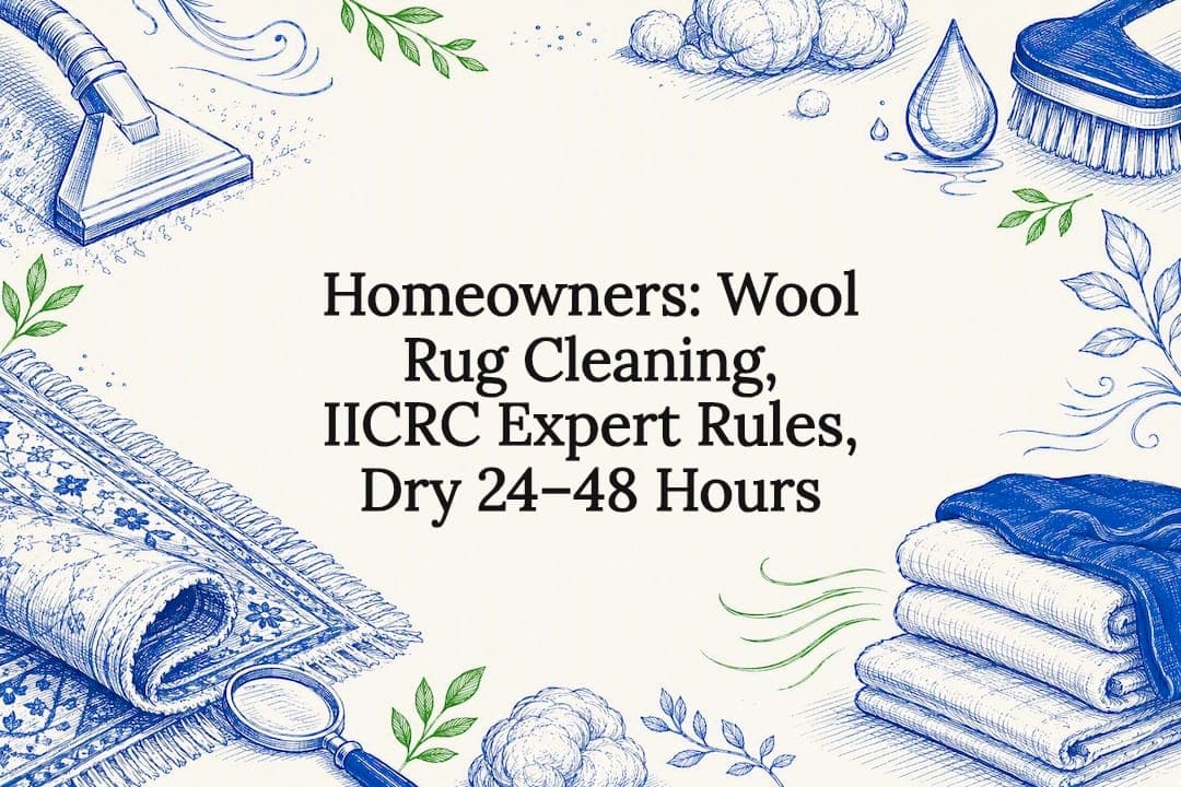 Homeowners: Wool Rug Cleaning, IICRC Expert Rules, Dry 24–48 Hours