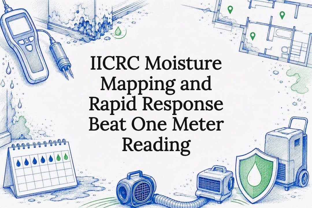 IICRC Moisture Mapping and Rapid Response Beat One Meter Reading
